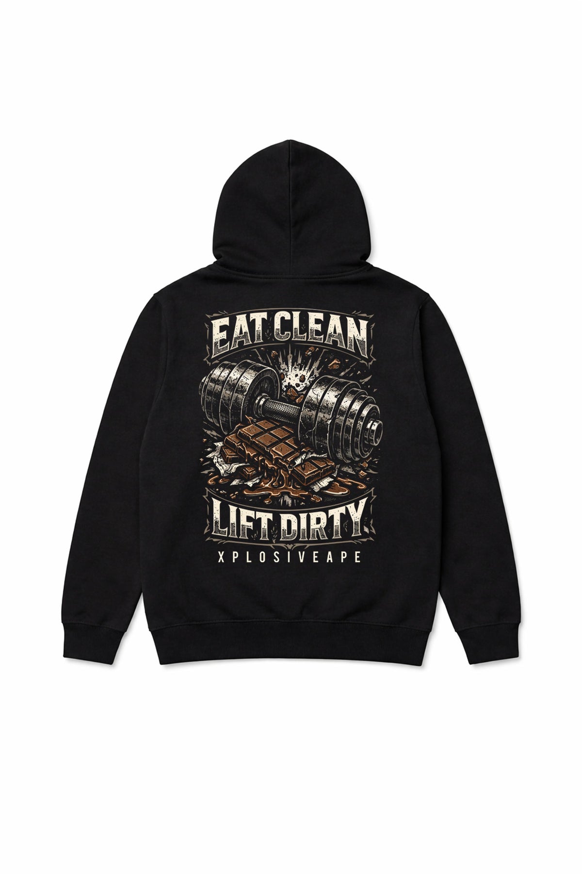 XAPE Lift Dirty String Hoodie - Black