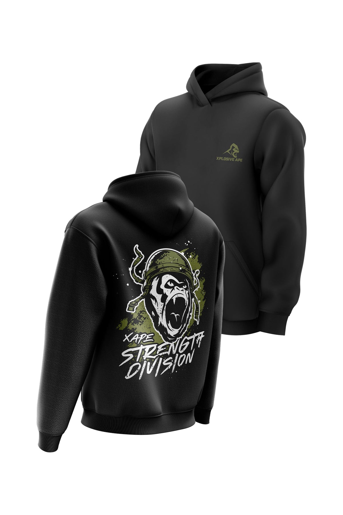 XAPE Division Hoodie - Black
