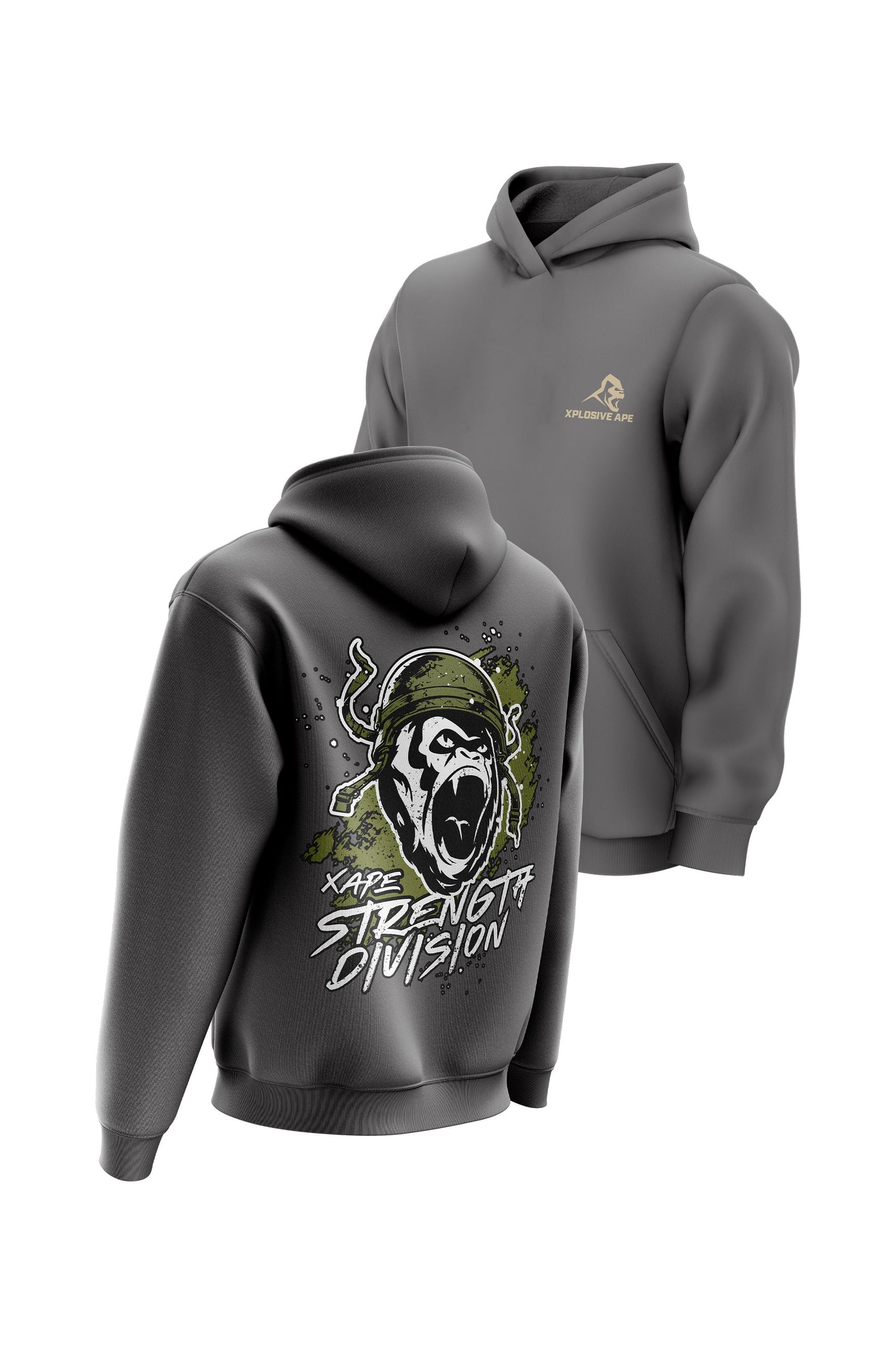 XAPE Division Hoodie - Charcoal