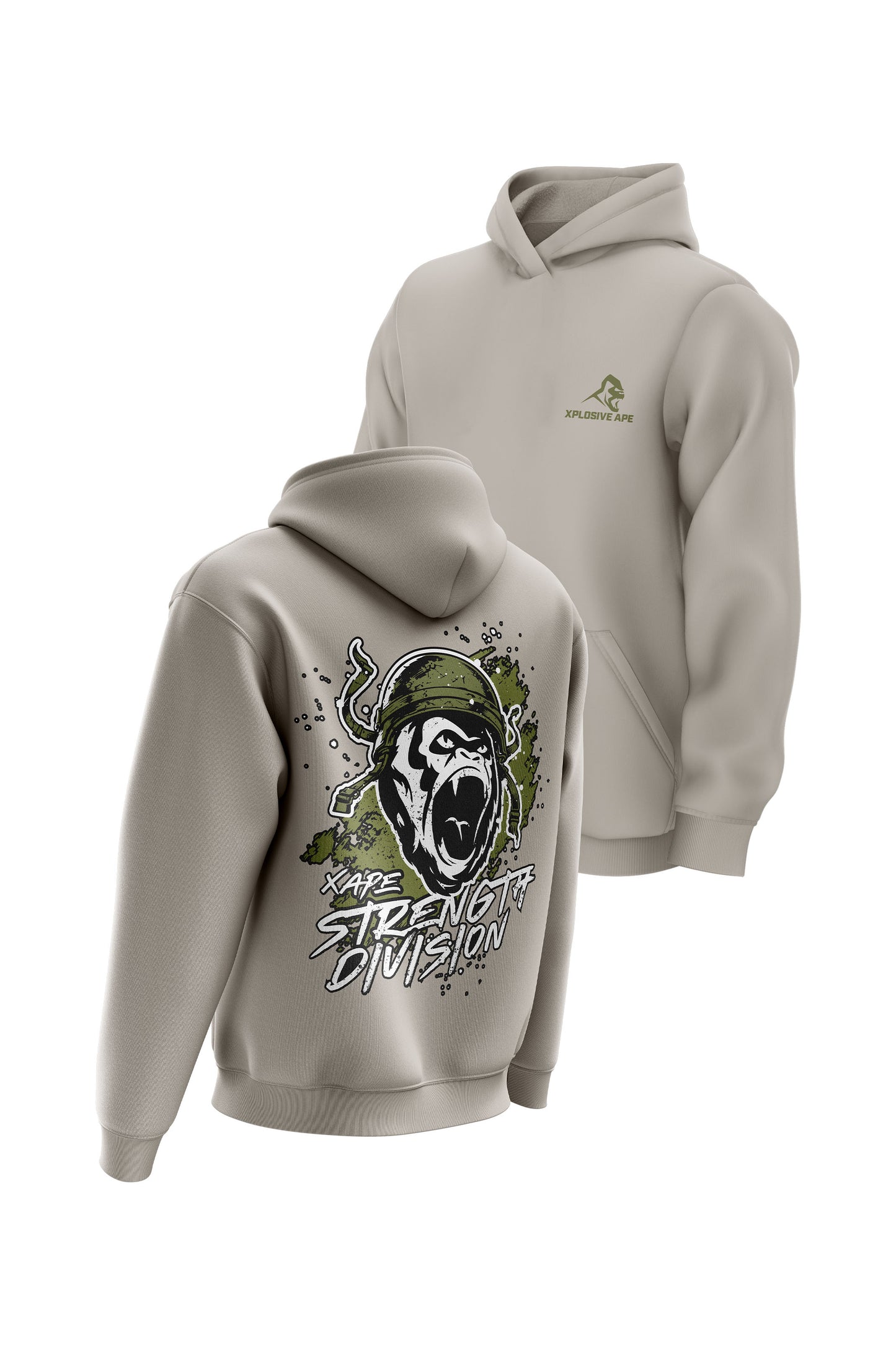 XAPE Division Hoodie - Stone