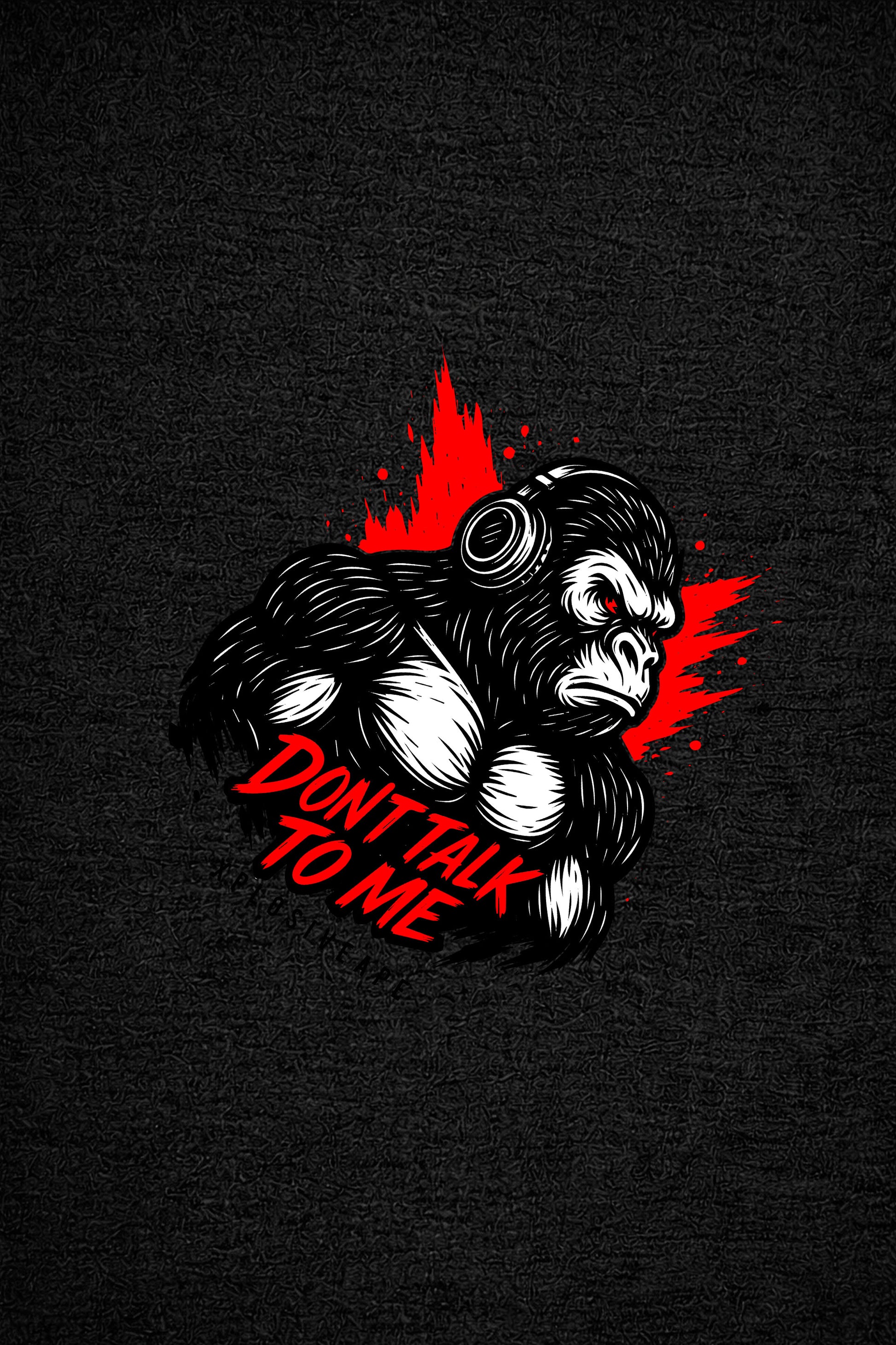 XAPE Don't Talk To Me V3 Tee - Black