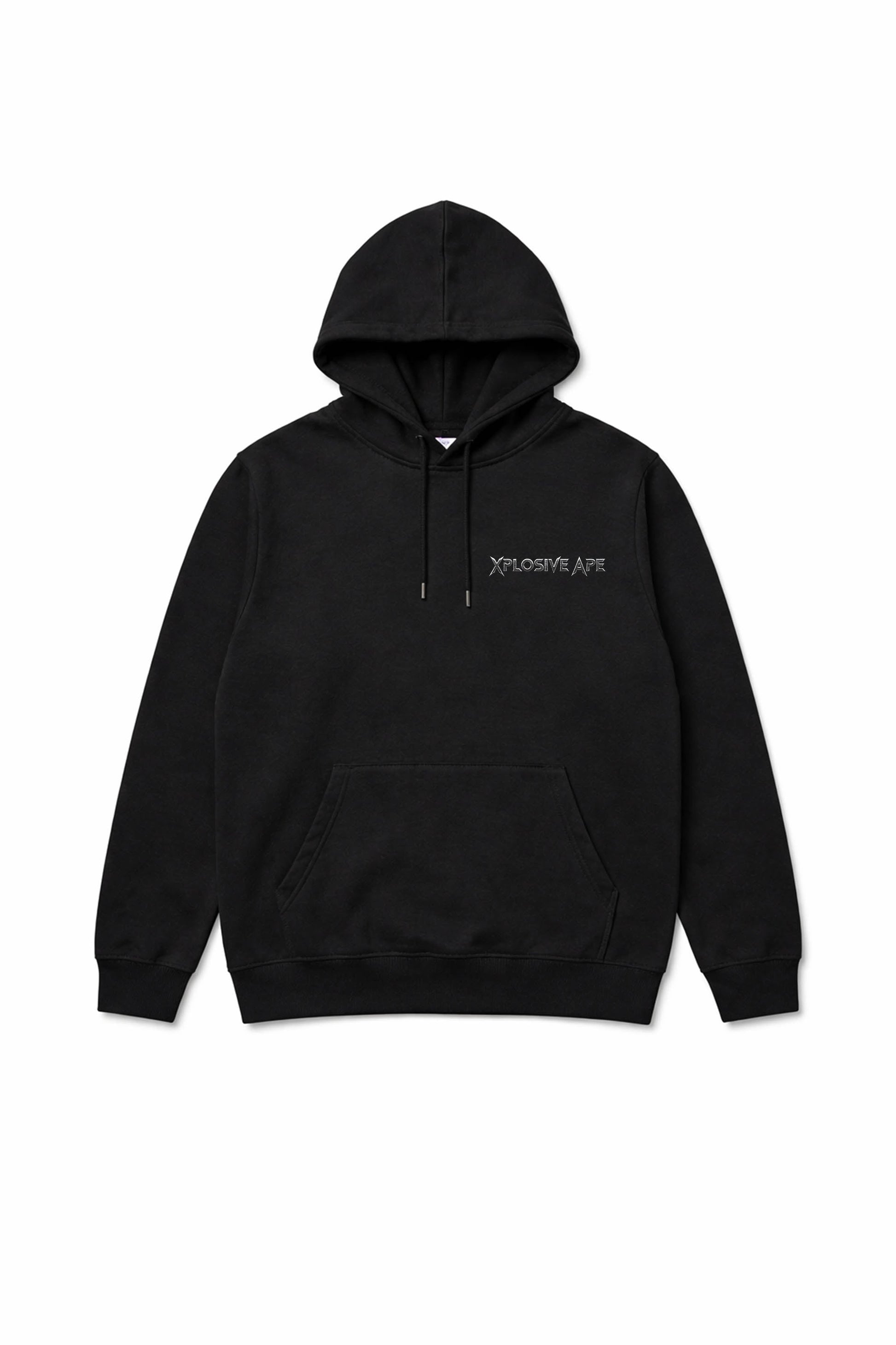 XAPE Double Fang String Hoodie - Black