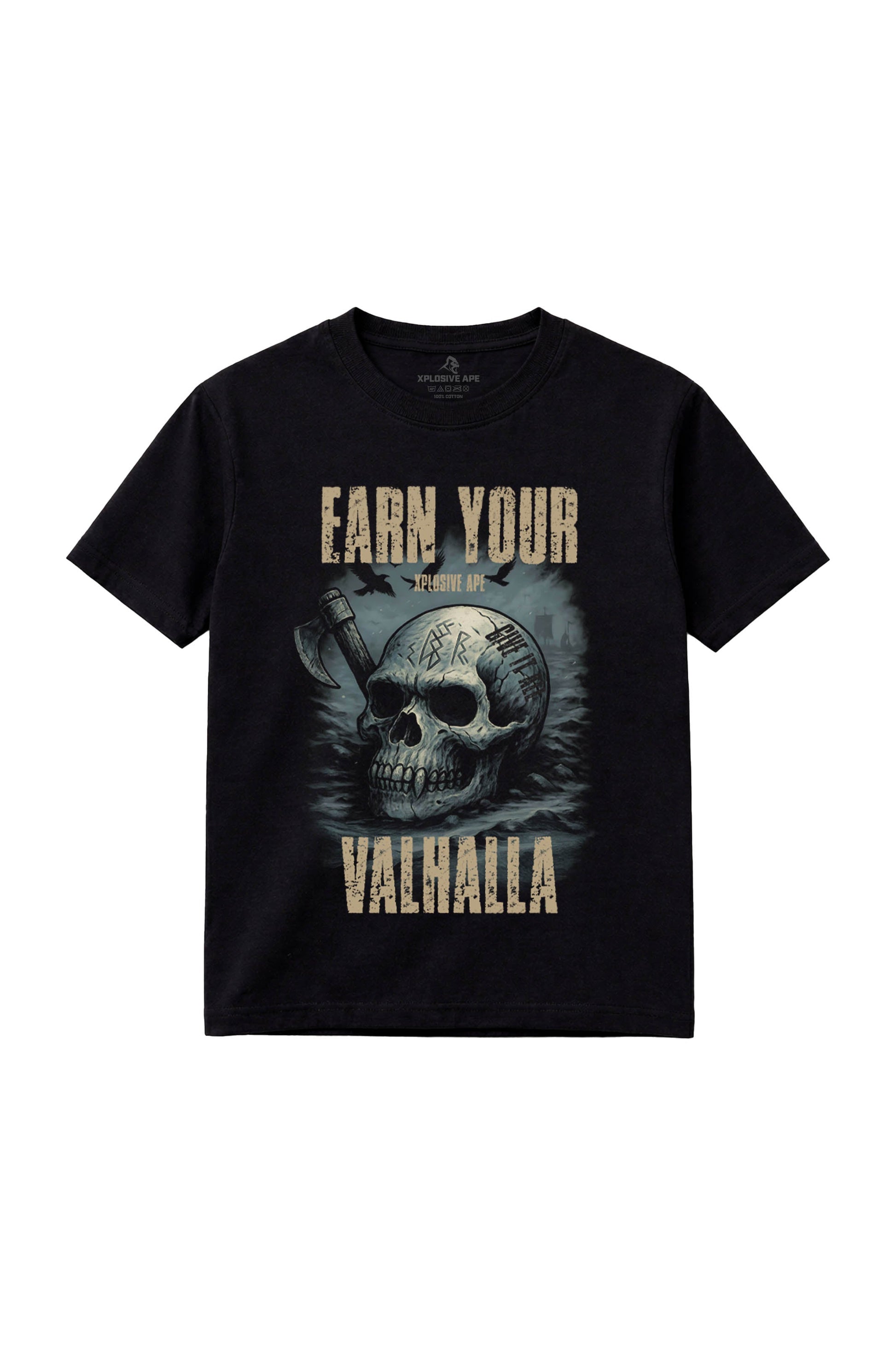 XAPE Earn Your Valhalla Tee - Black