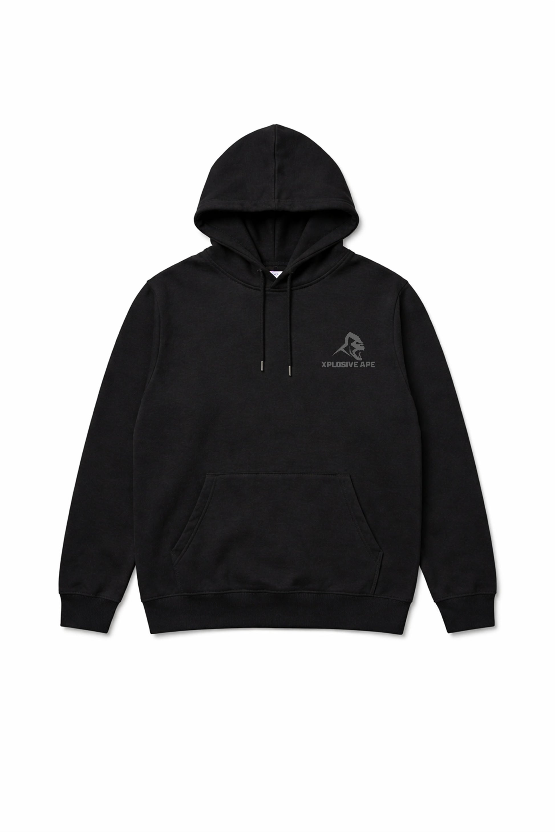 XAPE Earned Not Given String Hoodie - Black