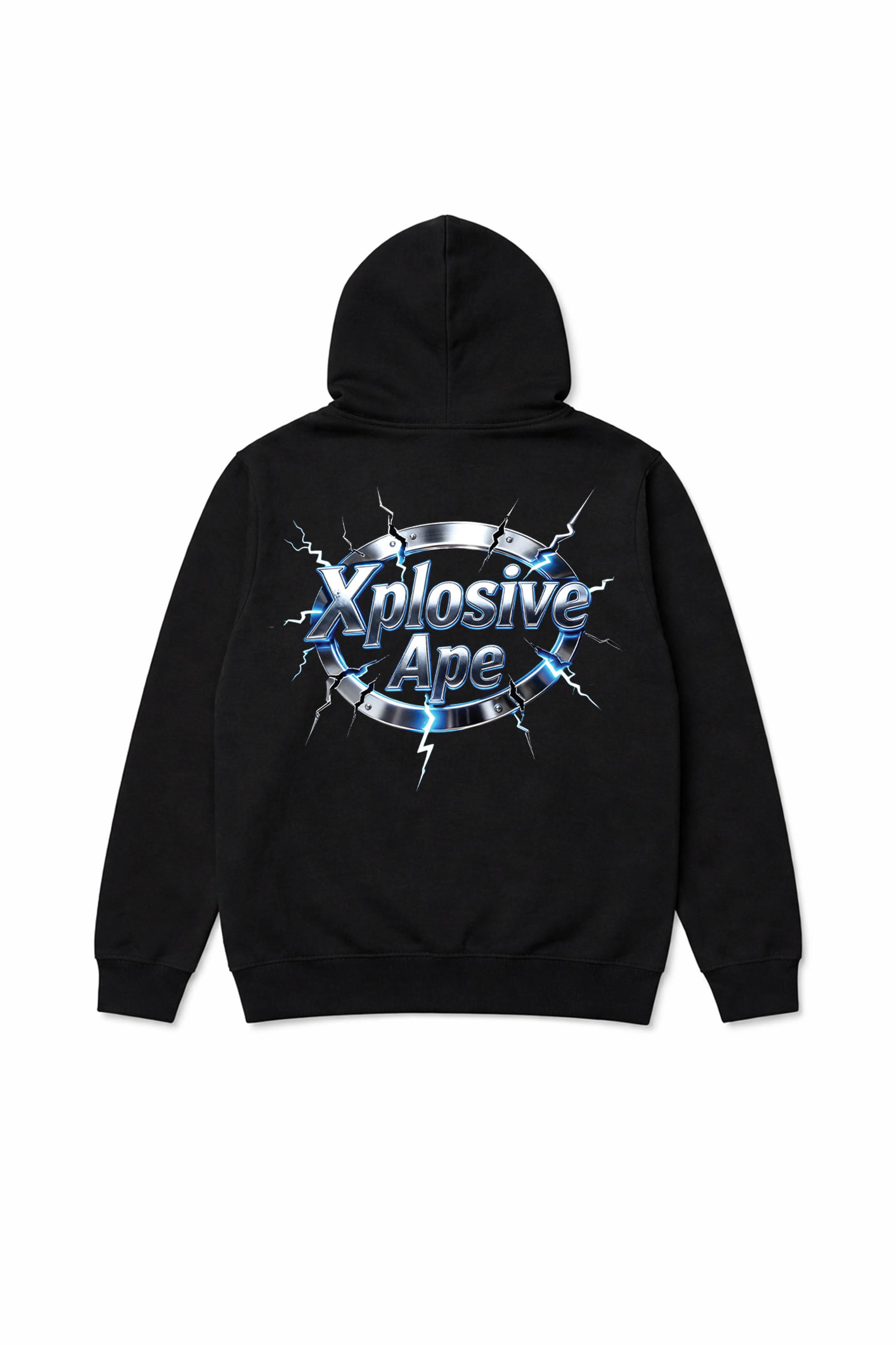 XAPE Electro Seal String Hoodie - Black