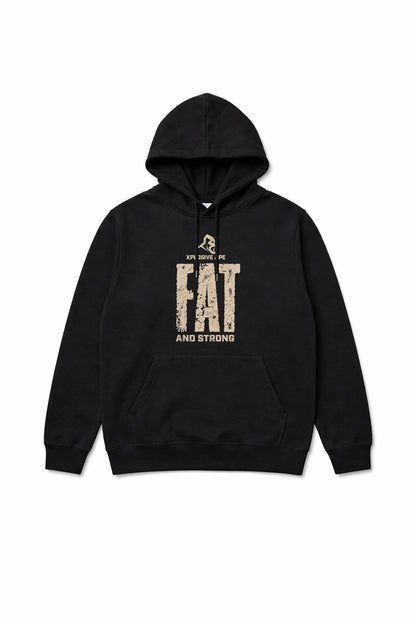 XAPE Fat And Strong V2 String Hoodie - Black