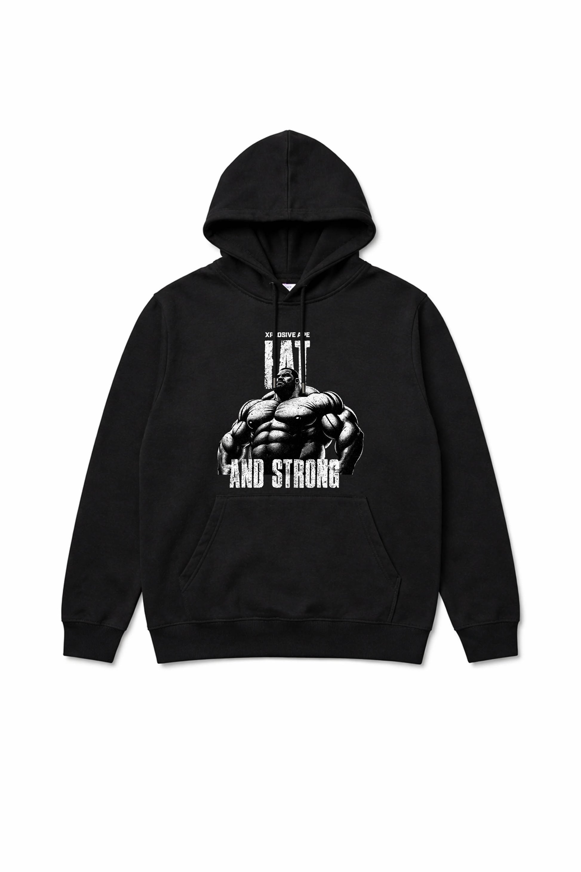 XAPE Fat And Strong V3 String Hoodie - Black