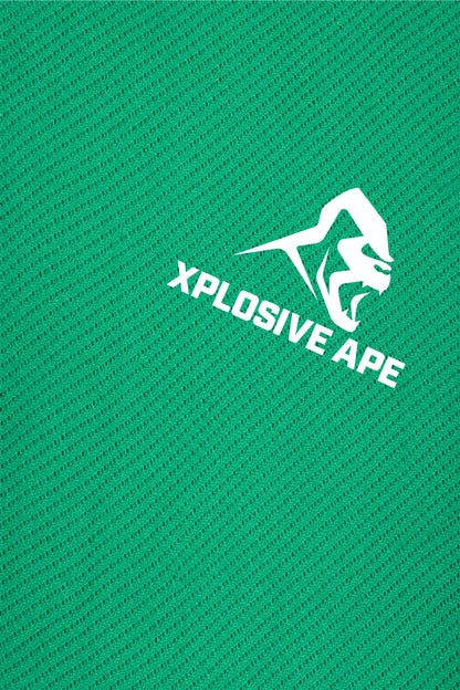 XAPE Garage Strength Tech Tee - Kelly Green