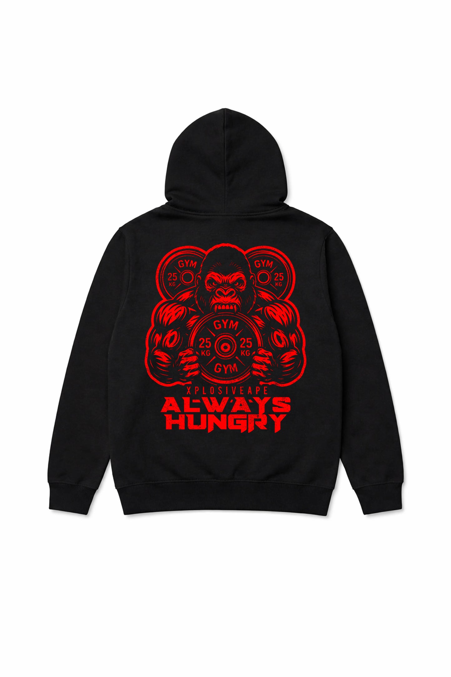 XAPE Hangry String Hoodie - Black