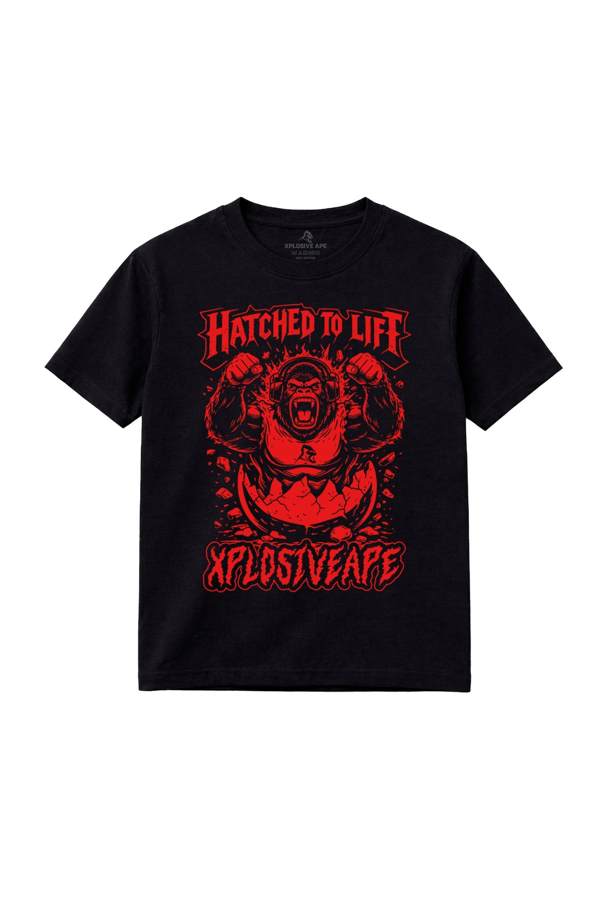 XAPE Hatched Tee - Black