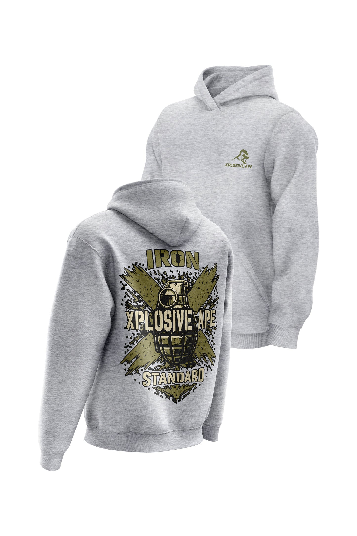 XAPE Iron Hoodie - Sports Grey