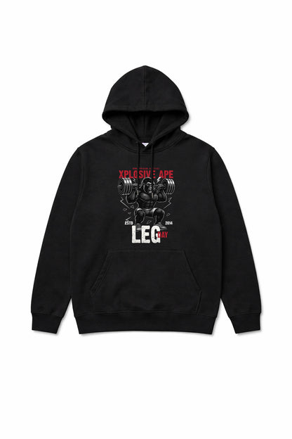 XAPE Leg Day V4 String Hoodie - Black