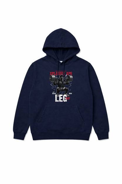 XAPE Leg Day V4 String Hoodie - Navy