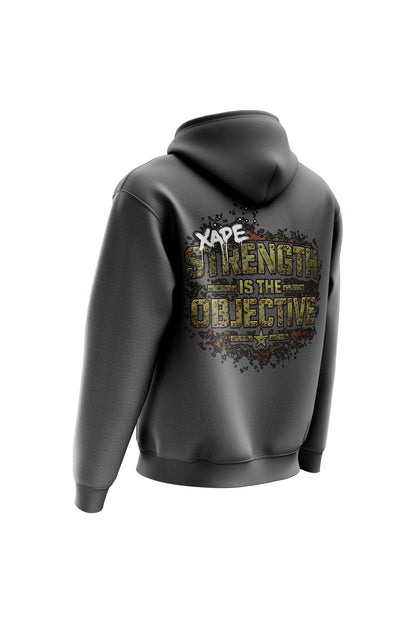 XAPE Objective Hoodie - Charcoal