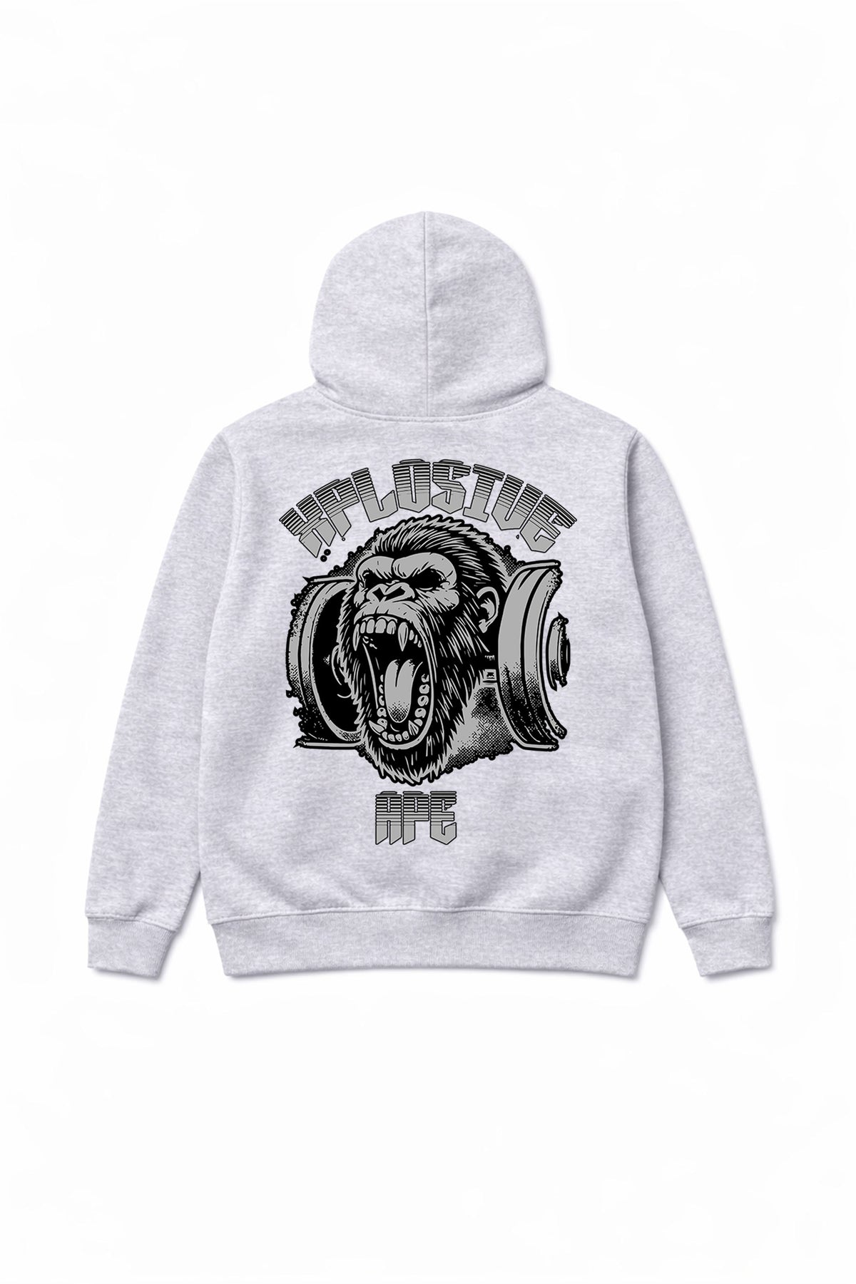 XAPE Old School Hoodie - Heather Grey
