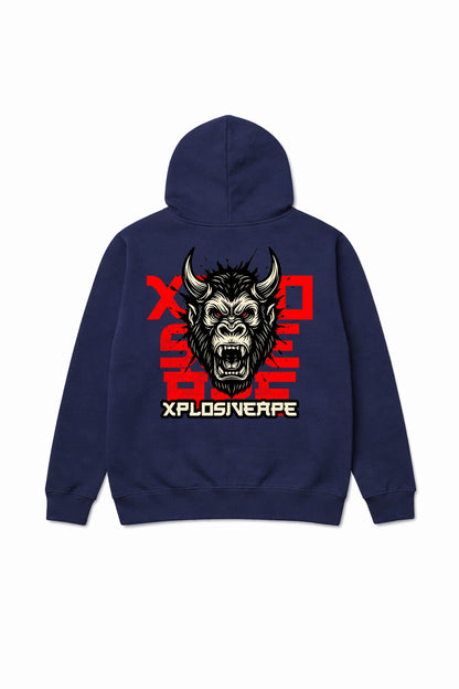 XAPE Oni String Hoodie - Navy