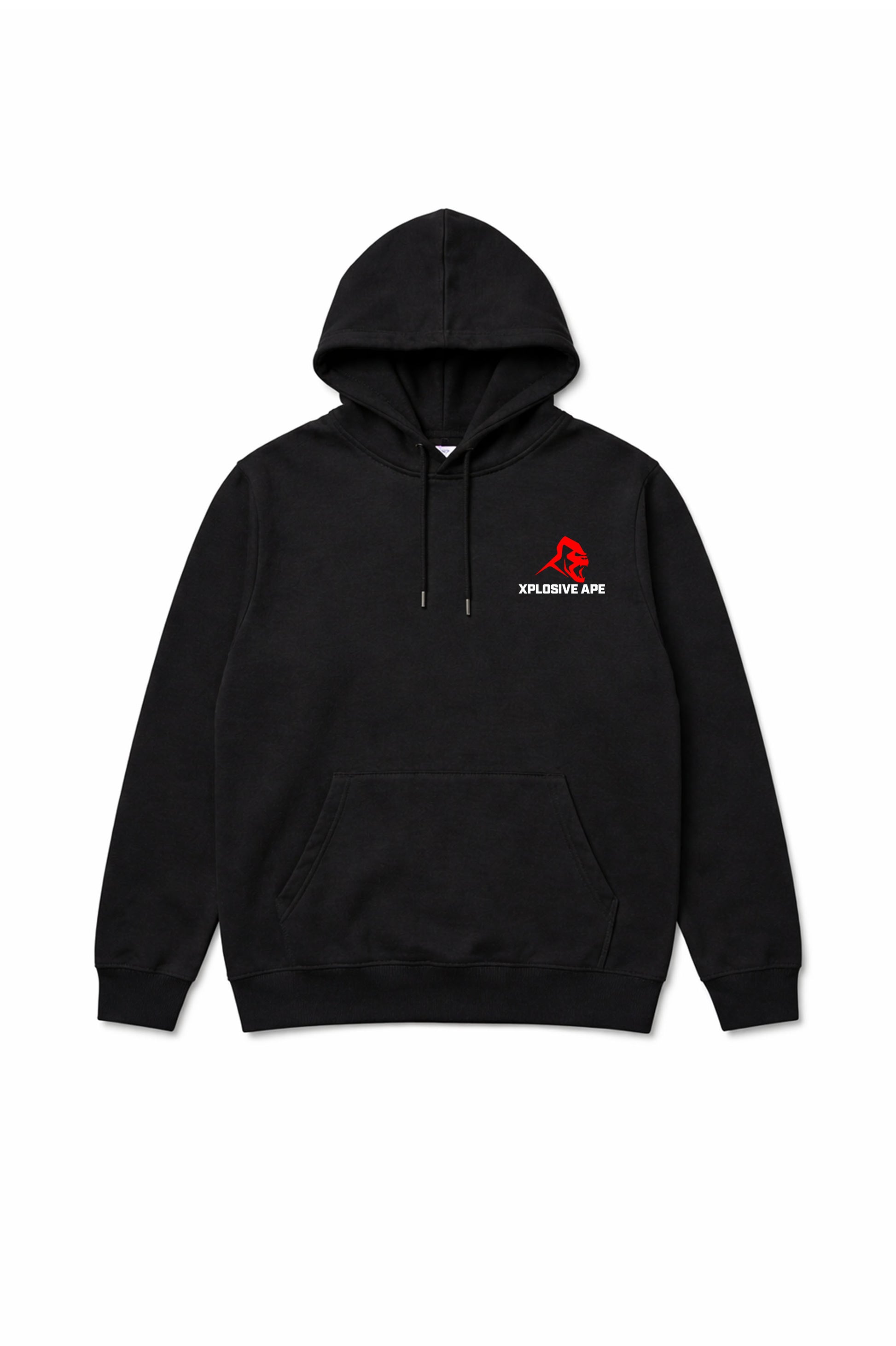 XAPE Original Logo V2 String Hoodie - Black
