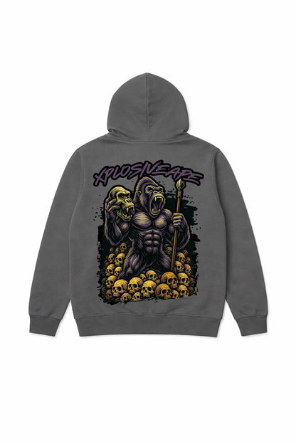 XAPE Savage String Hoodie - Charcoal