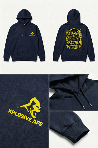XAPE Sickness String Hoodie - Navy