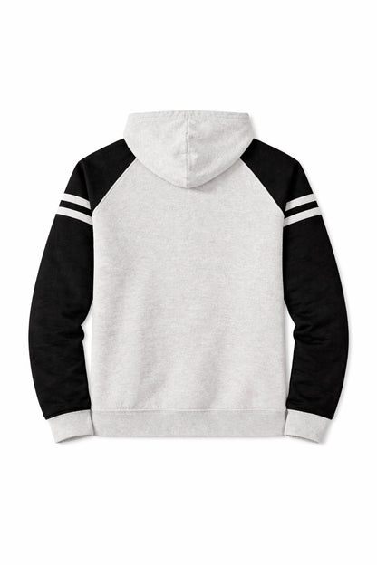 XAPE Speed Camp Raglan Hoodie - Oatmeal Heather/Black