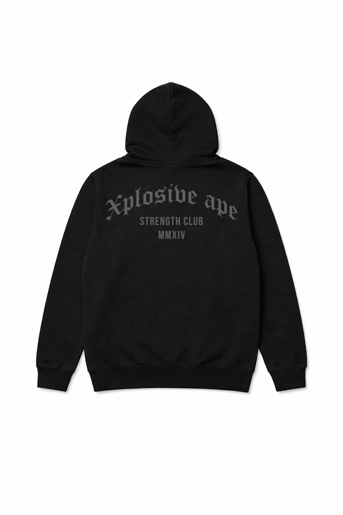 XAPE Strength Club MMXIV String Hoodie - Black