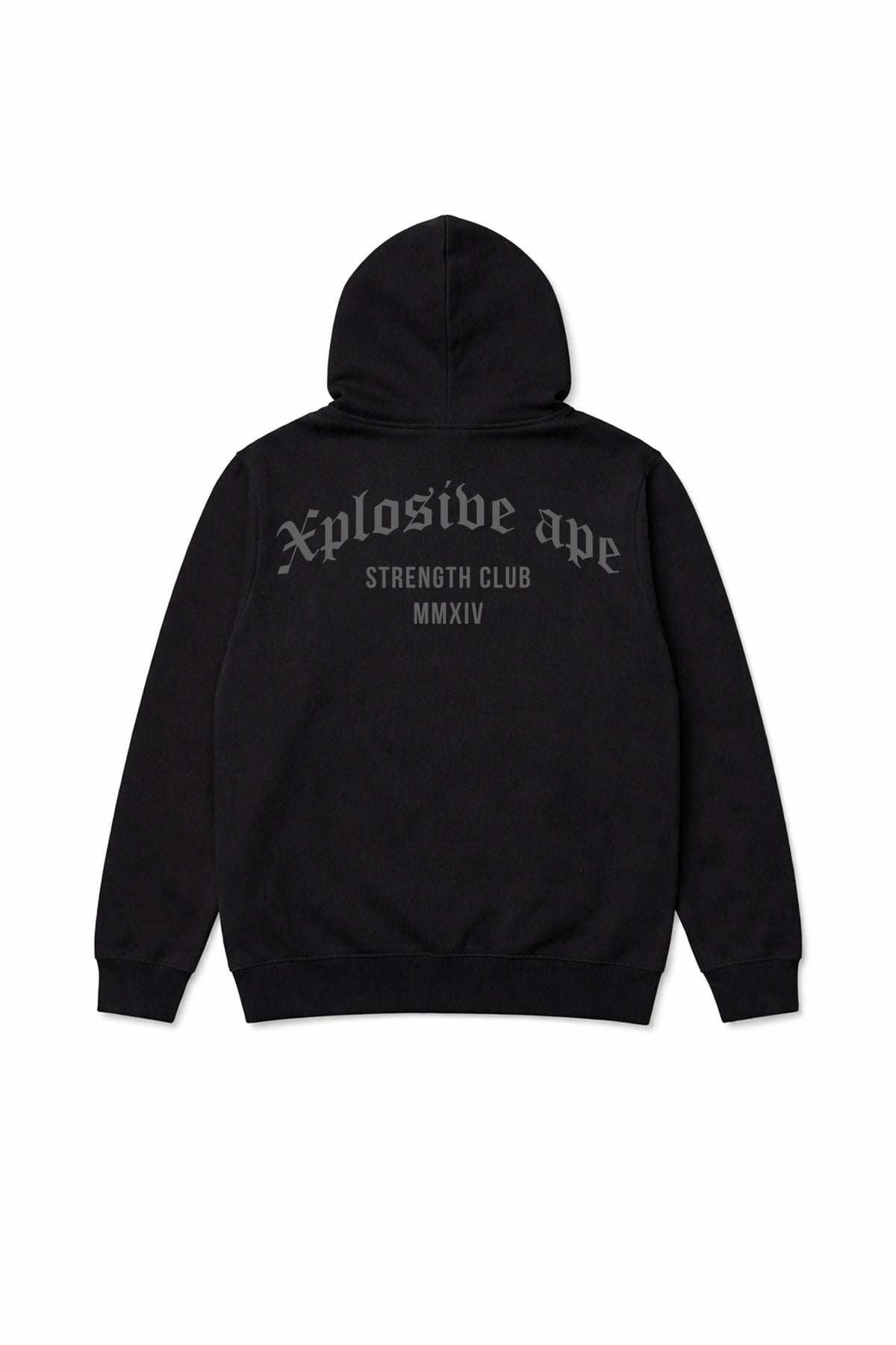 XAPE Strength Club MMXIV String Hoodie - Black