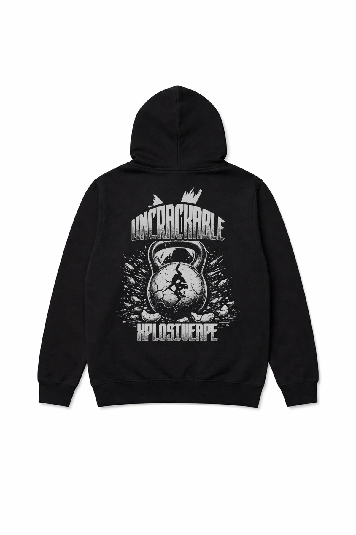 XAPE Uncrackable String Hoodie - Black