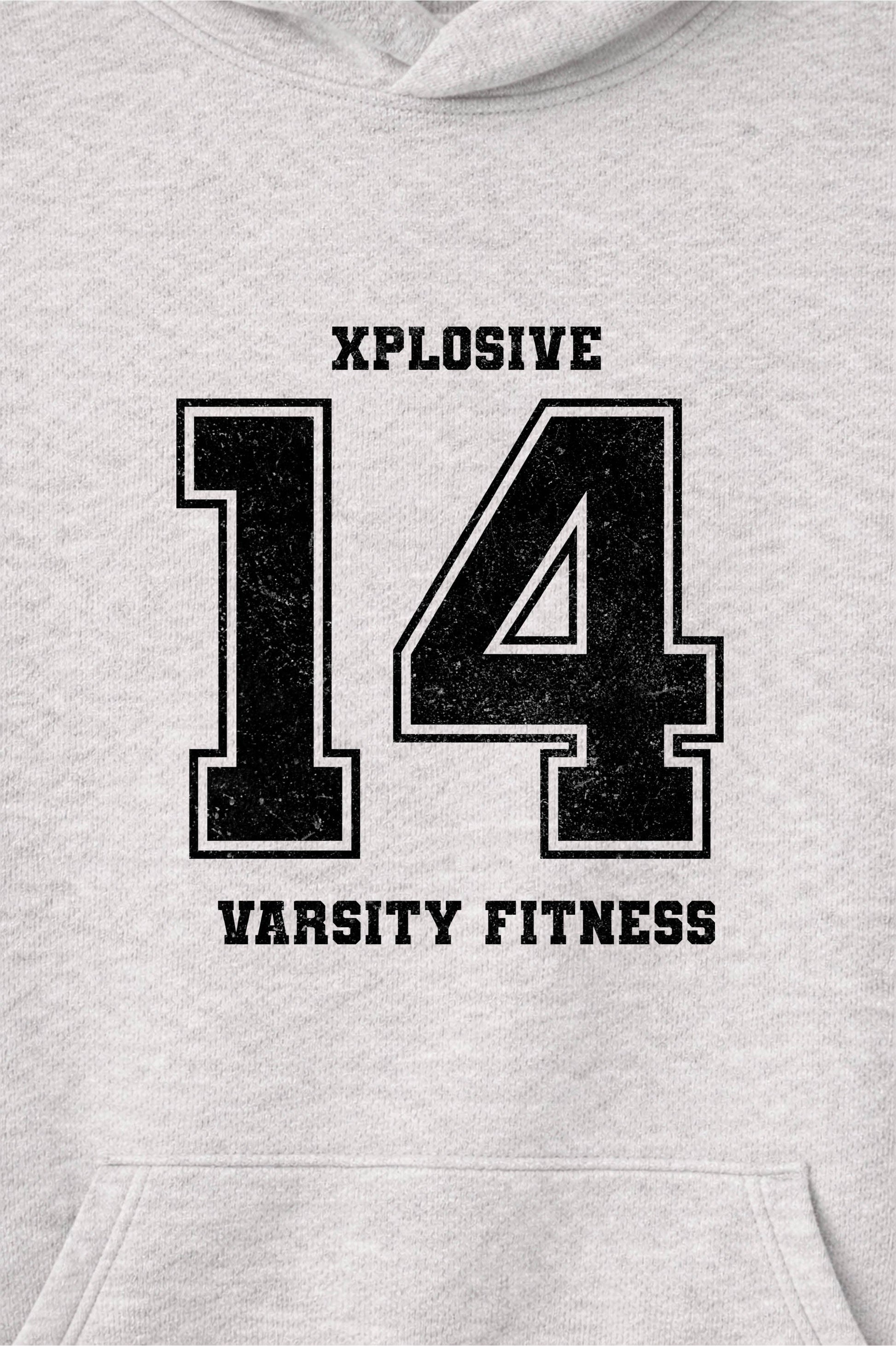 XAPE Unit Crew Raglan Hoodie - Oatmeal Heather/Black