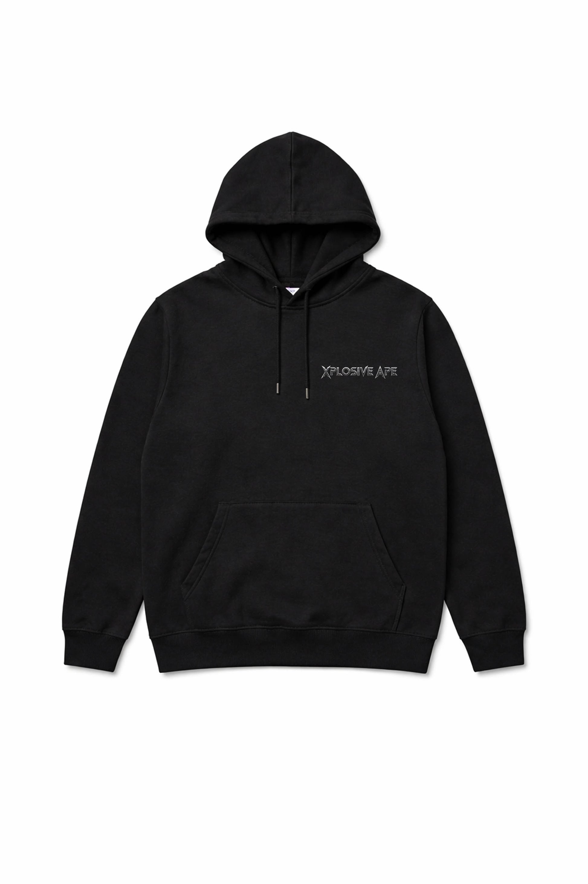 XAPE Warlord Crest String Hoodie - Black