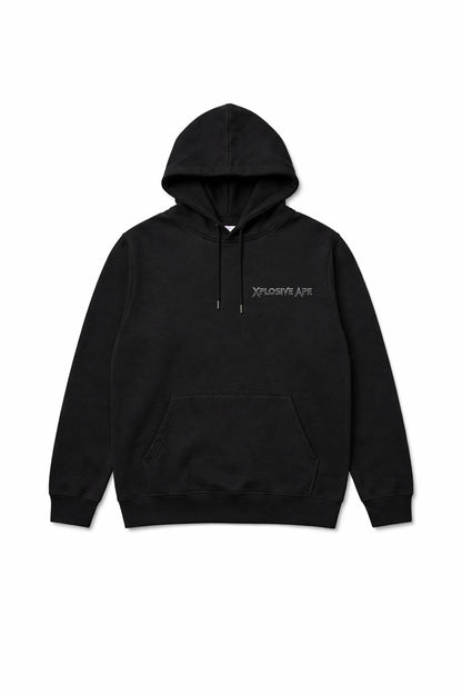 XAPE Warlord Crest String Hoodie - Black