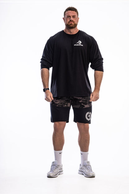 XAPE Century Camo Rag Shorts - Sports Grey
