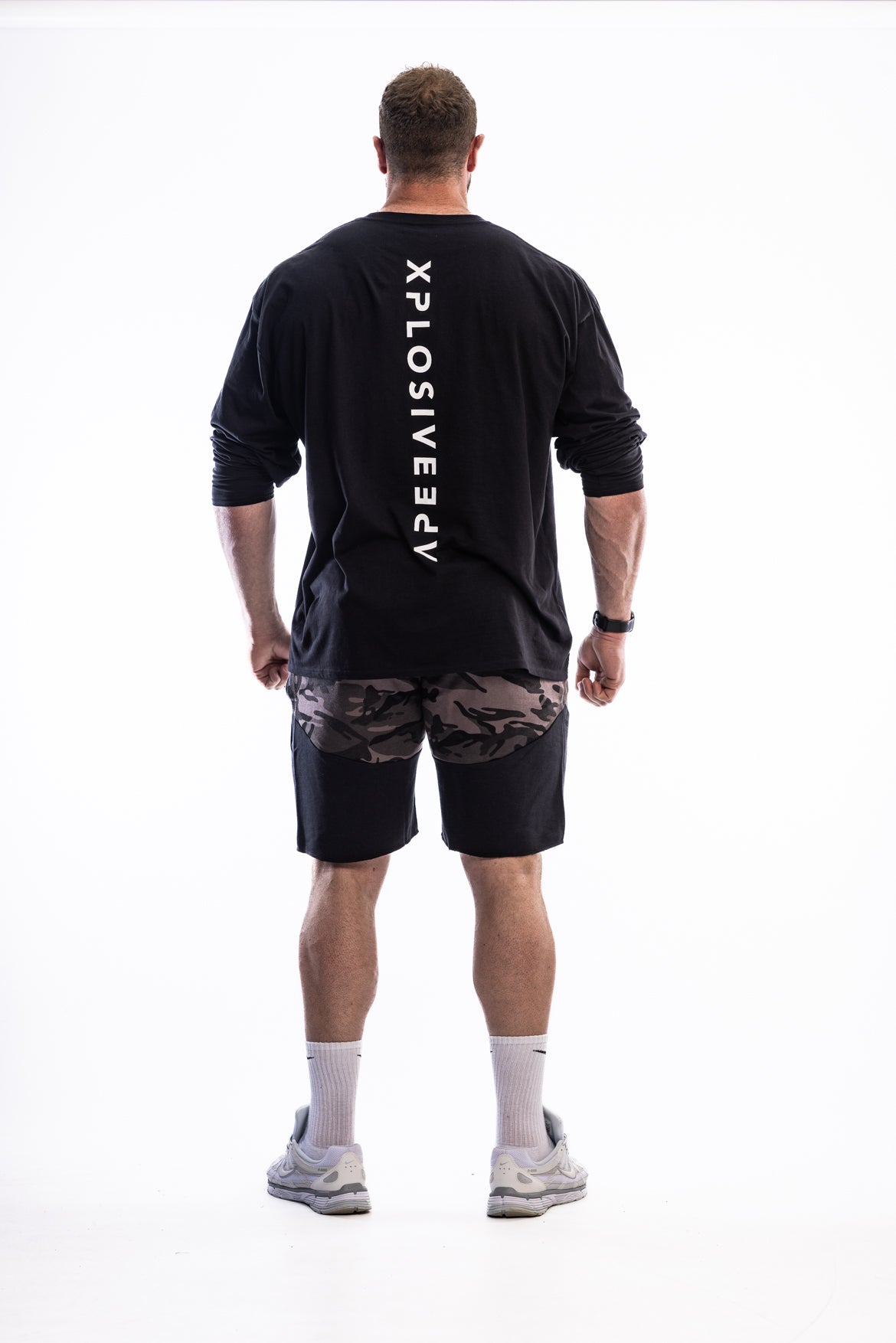 XAPE Century Camo Rag Shorts - Sports Grey