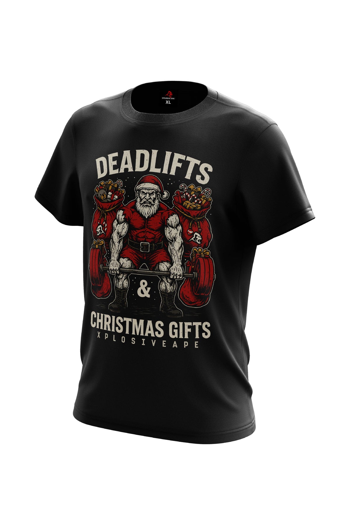 XAPE Santa Deadlifts Tee - Black