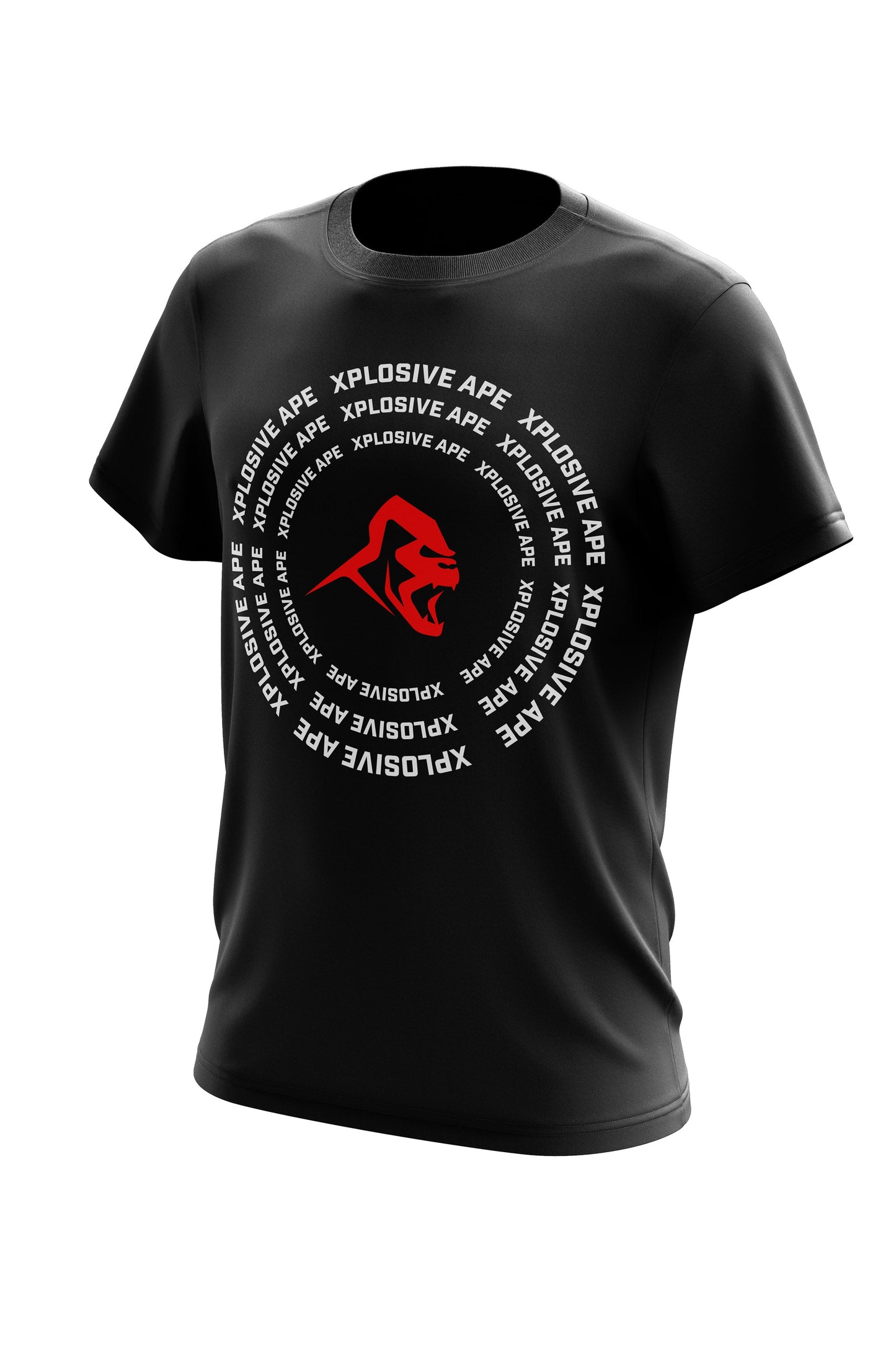 XAPE Spiral White Tee - Black