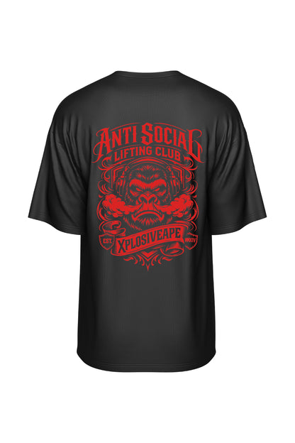 XAPE Antisocial Oversized Tee - Black