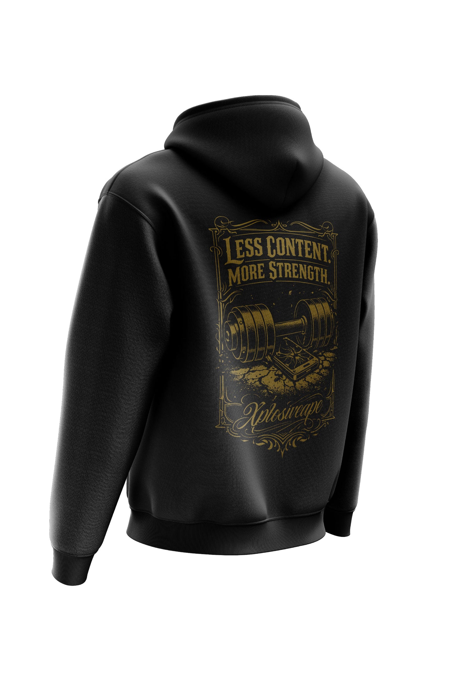 XAPE Content String Hoodie - Black
