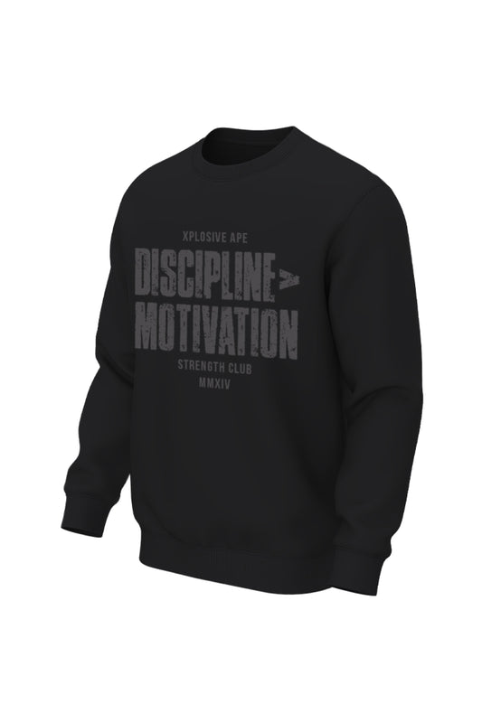 XAPE Discipline Motivation Sweatshirt - Black