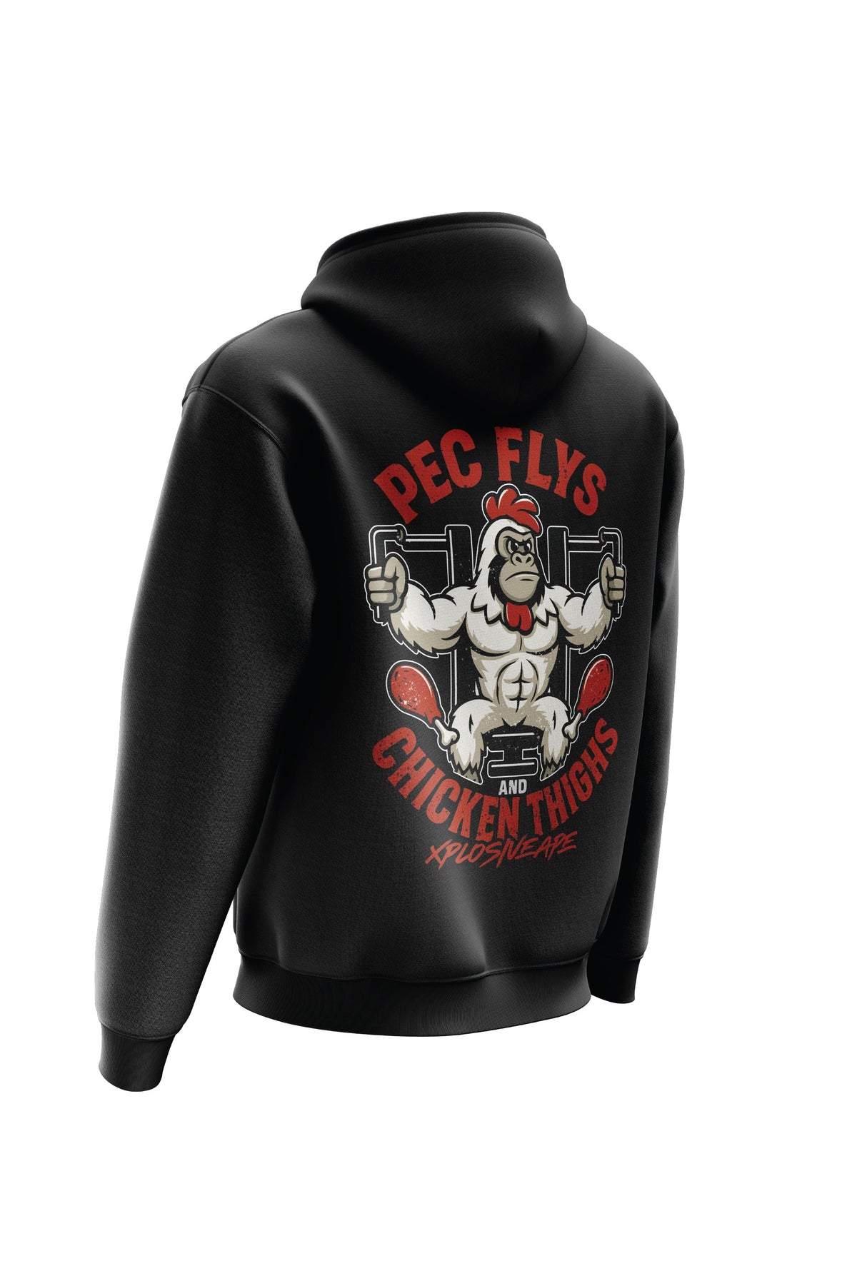 XAPE Pec Flys String Hoodie - Black