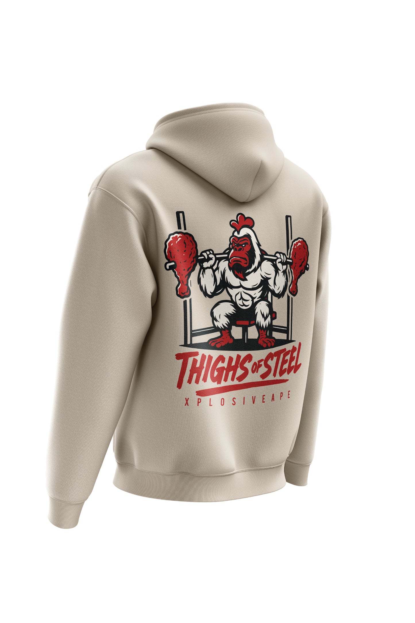 XAPE Steel Thighs String Hoodie - Sand