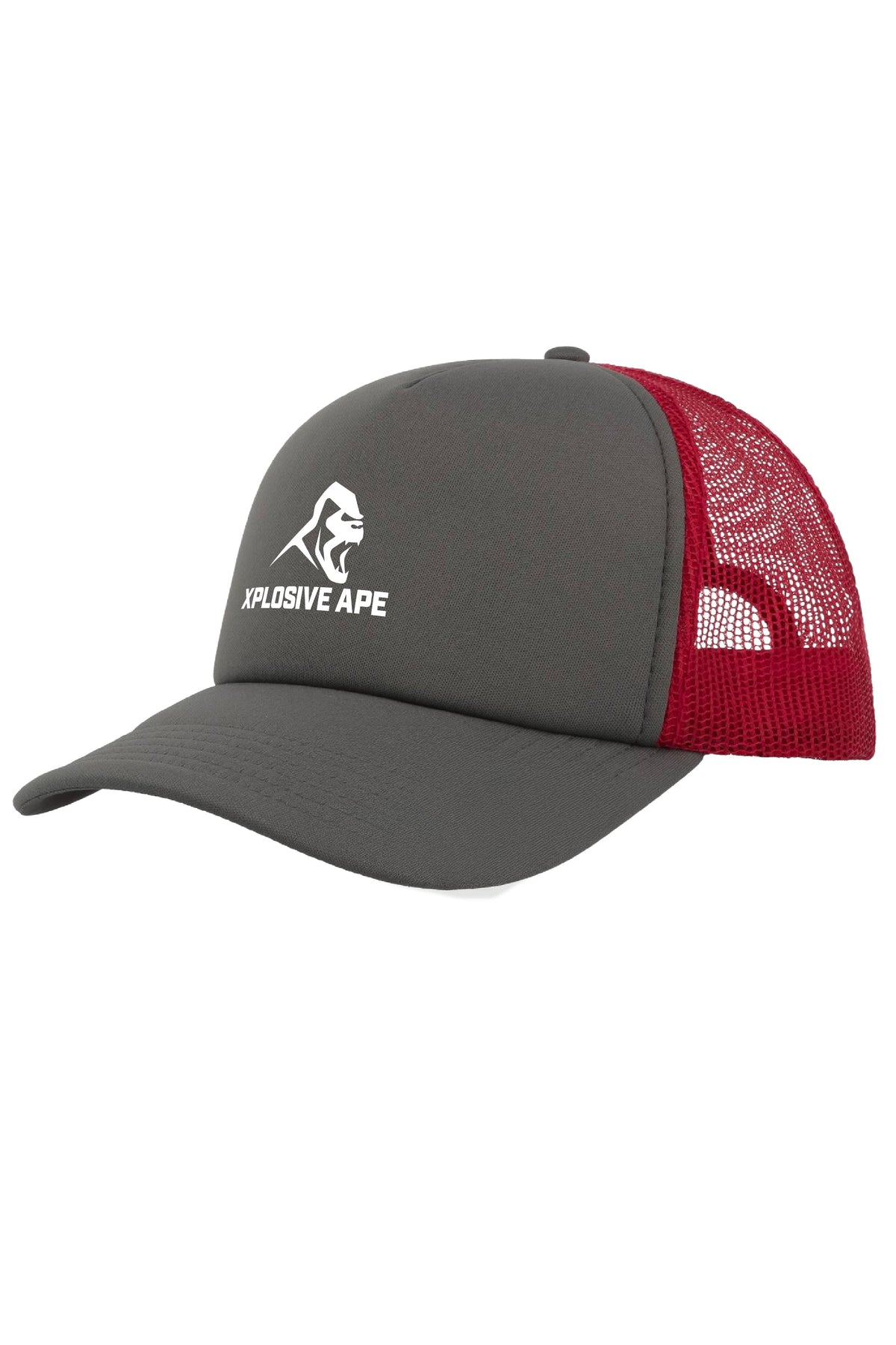 XAPE Essential Trucker Cap - Grey/Red