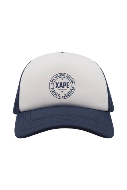 XAPE Classic Badge Logo Trucker Cap - Navy