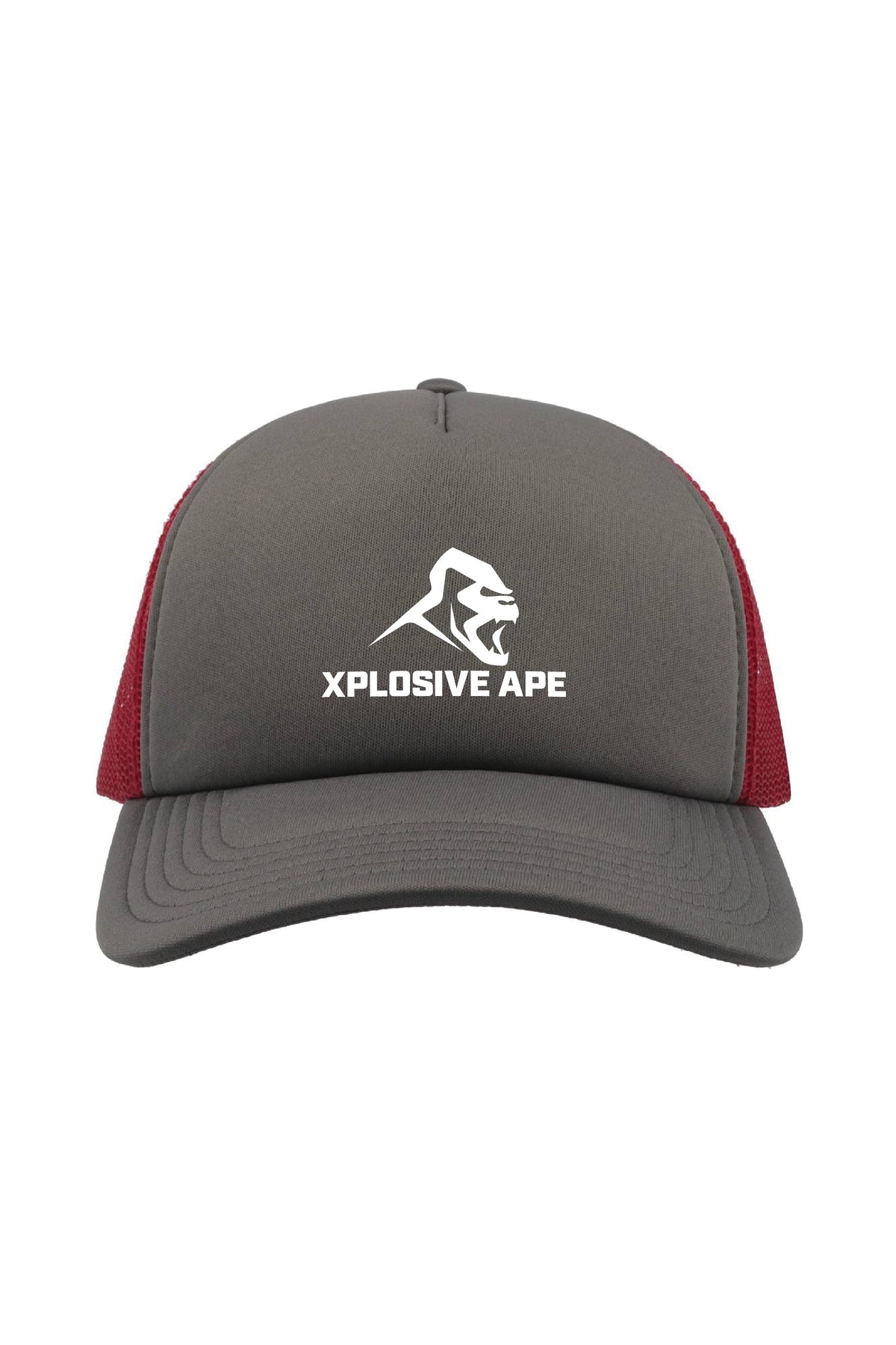 XAPE Essential Trucker Cap - Grey/Red