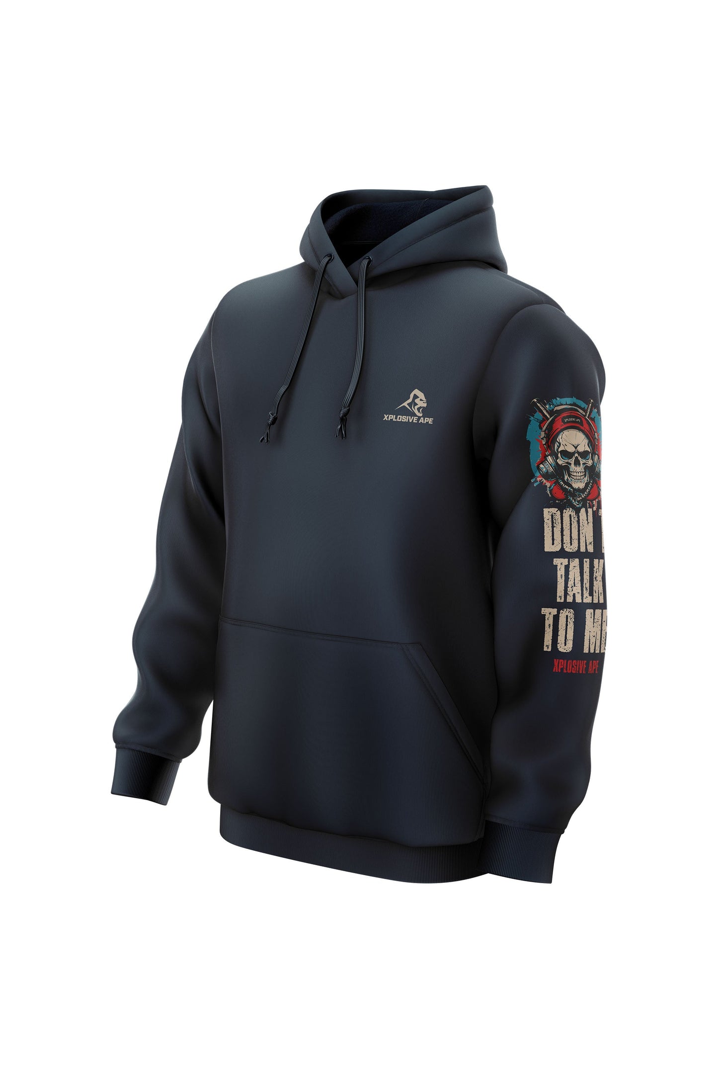 XAPE Death Grip String Hoodie - Navy