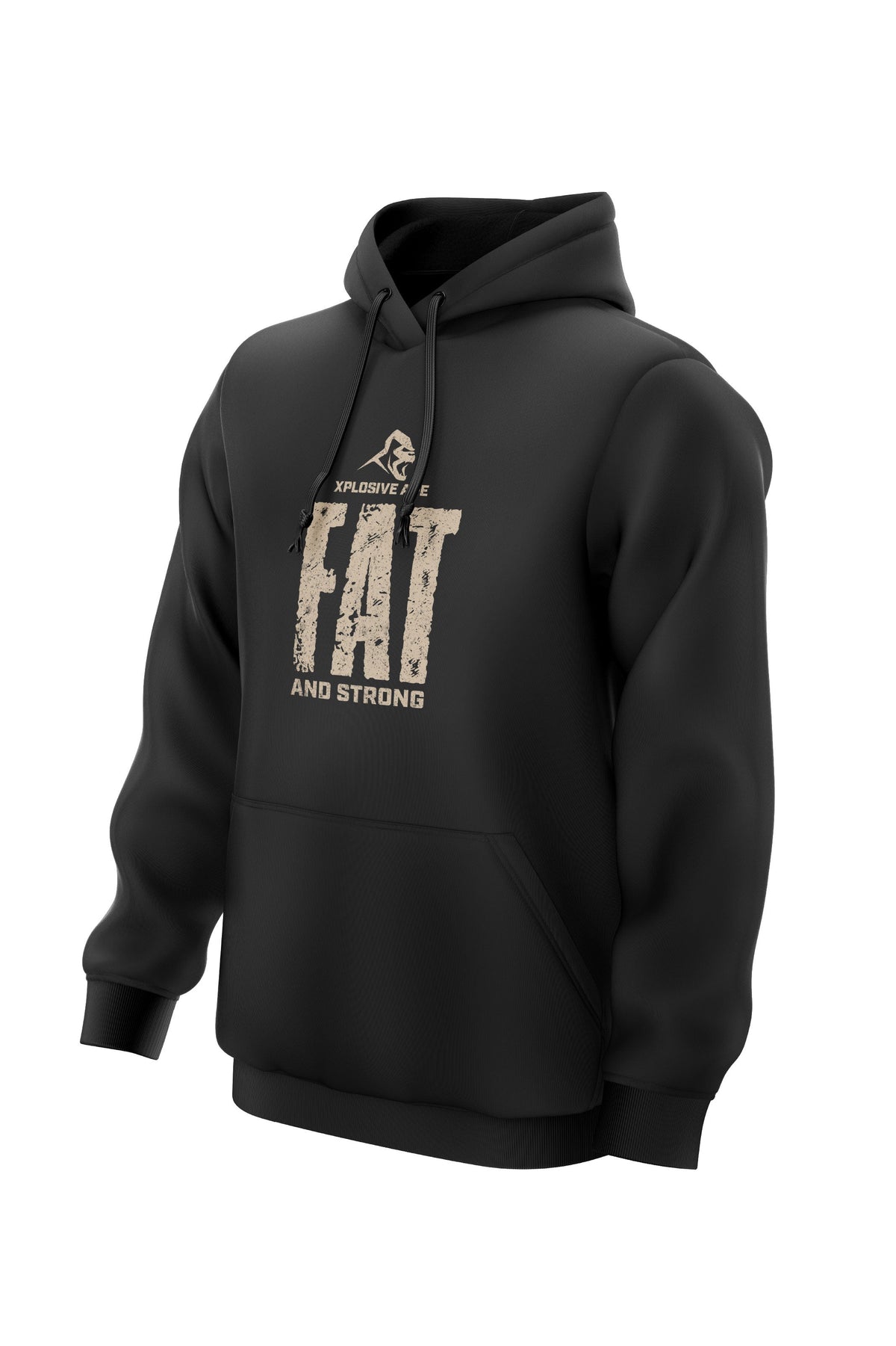 XAPE Fat And Strong V2 String Hoodie - Black