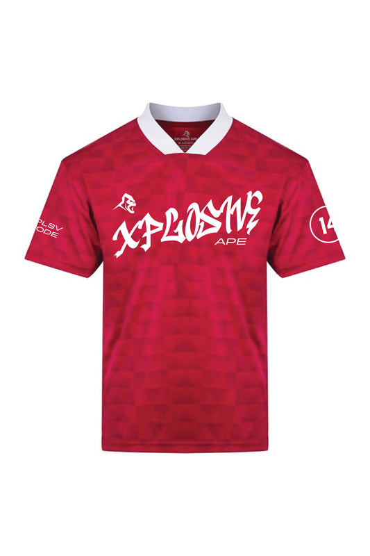 XAPE Street Paint Sports Jersey - Red/White