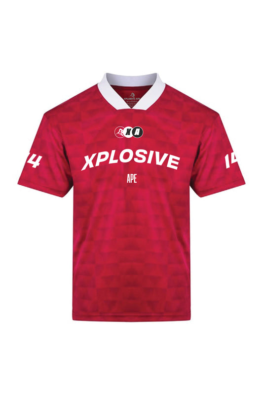 XAPE Rings Sports Jersey - Red/White