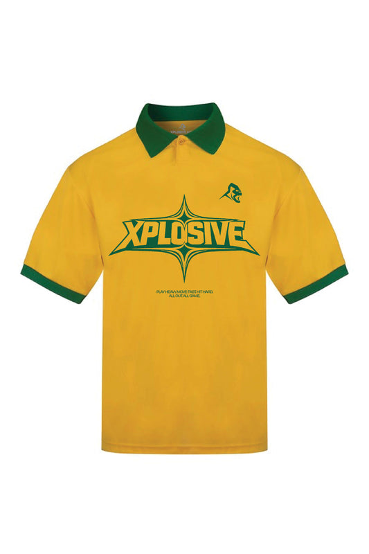 XAPE Division Sports Jersey - Yellow/Green