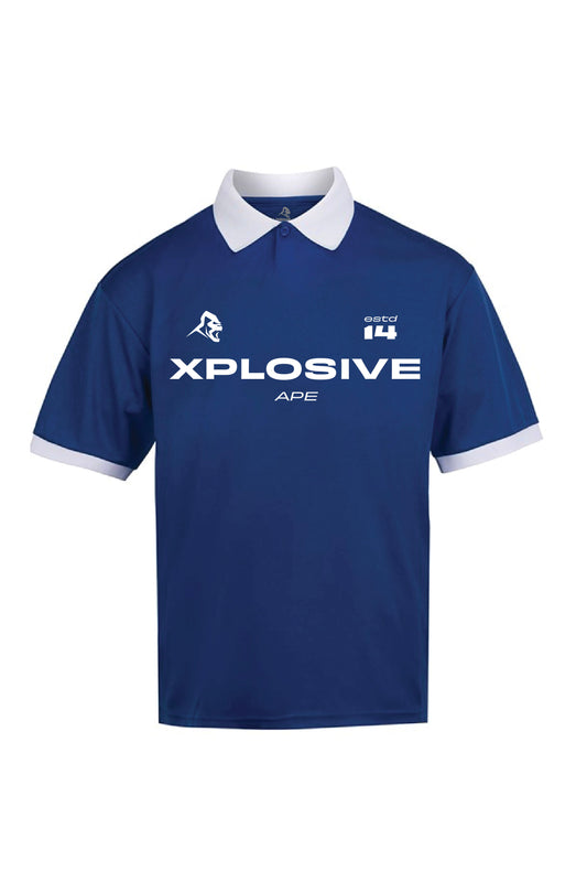 XAPE Squad Sports Jersey - Dark Royal/White