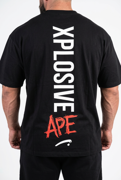XAPE Graffiti V3 Oversized Tee - Black