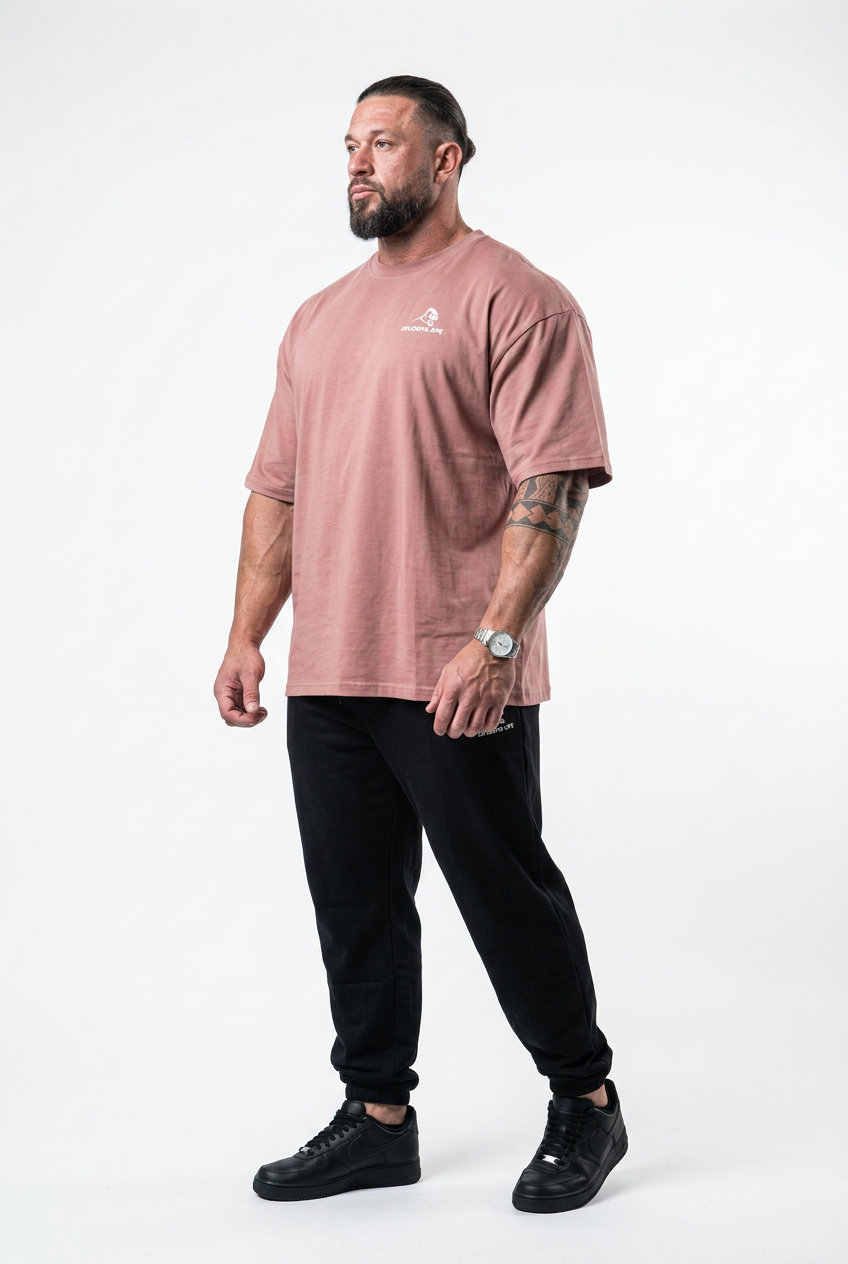 XAPE Graffiti V3 Oversized Tee - Dusty Pink
